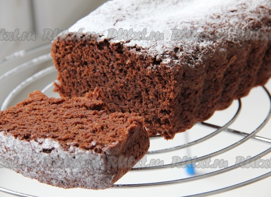 Шоколадный постный кекс