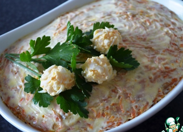 Салат «Новогоднее солнце»