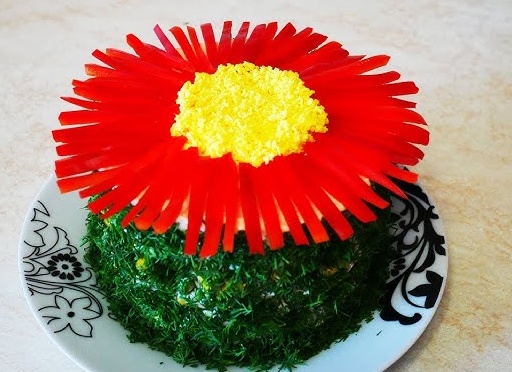 Салат «Цветочки»