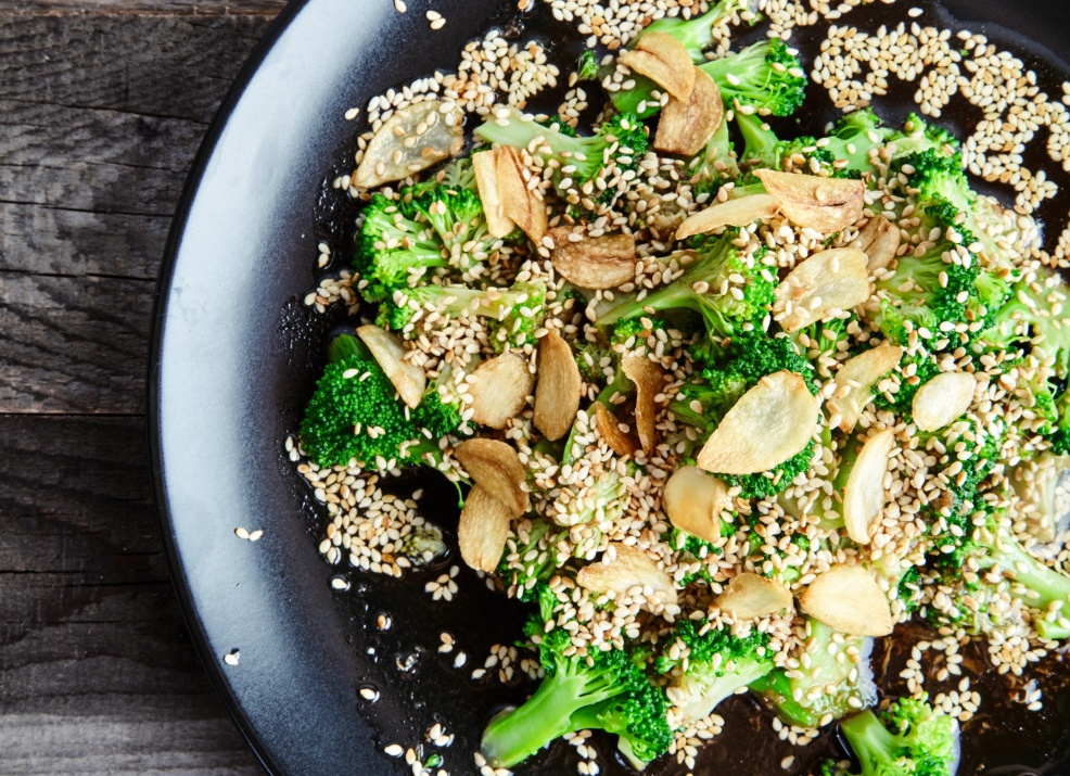 Брокколи с соевым соусом