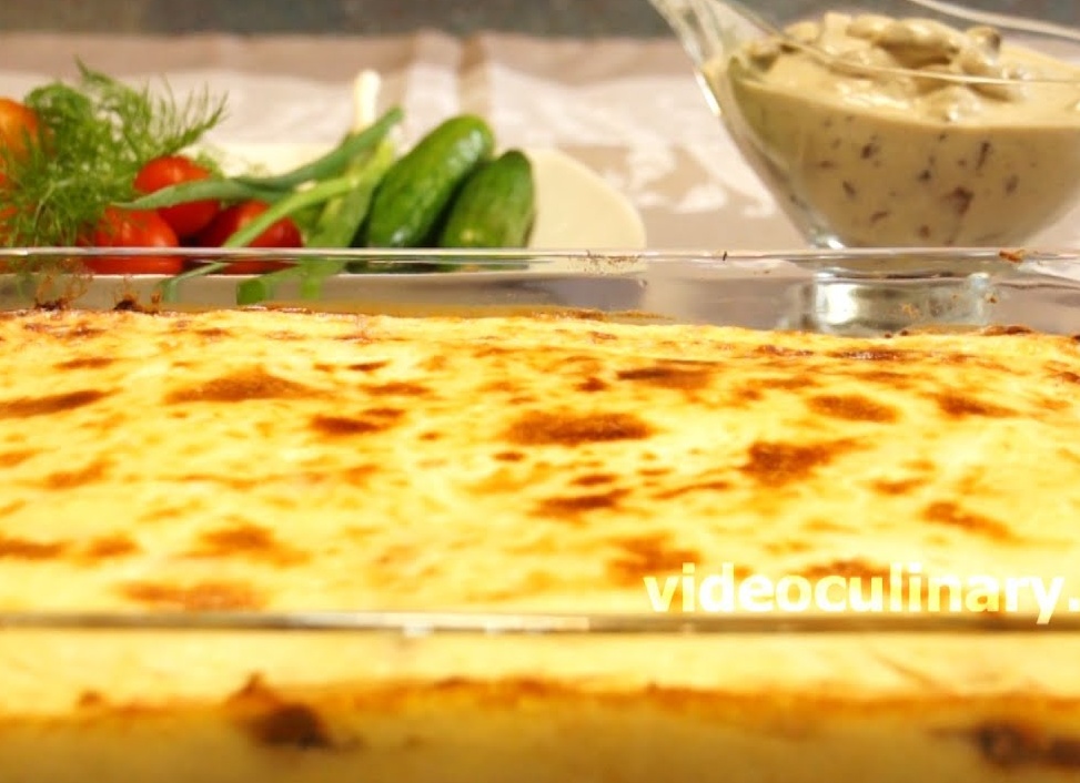 Картофельная запеканка с грибами