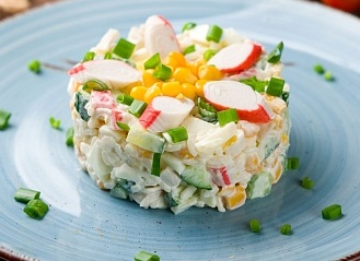 Салат с рисом